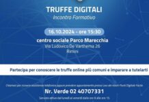 Continuano il 16 ottobre gli incontri a Rimini per contrastare le frodi online Incontri a Rimini per contrastare le frodi online