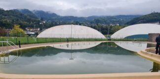 Arzignano: sopralluogo Consiglieri Comunali di opposizione Sterle, De Sanctis, Zaffari e Frighetto: piscina comunale, situazione preoccupante. Piscina comunale di Arzignano