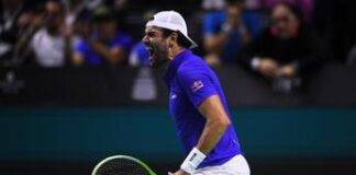 Finale Coppa Davis, Italia-Olanda 1-0: Berrettini batte Van de Zandschulp. Ora Sinner