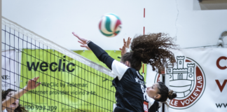 B1 femminile, la Volksbank Vicenza Volley non si ferma: 3-1 al Ravenna, quarta vittoria consecutiva e I° posto Muro Volksbank Vicenza Volley contro il Ravenna (Foto Daniele Marangoni)