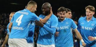 Napoli-Roma 1-0, gol di Lukaku e Conte torna in vetta