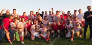 Coppa Italia, Rangers Rugby Vicenza domina a Parma: 35-7 all’Accademia FIR Rangers Rugby Vicenza vince ed esulta (Foto Alex Zonta)