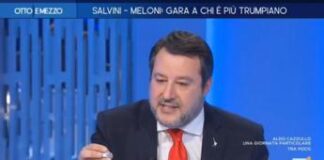 Salvini regala un Bacio a Lilli Gruber: “E’ la giornata della gentilezza” – Video