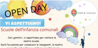Open day scuole infanzia di Vicenza il 4 dicembre e l’11 gennaio. Assessore Selmo: «Per le famiglie occasione di conoscenza e confronto» Open day scuole infanzia di Vicenza il 4 dicembre e l’11 gennaio