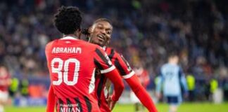 Slovan Bratislava-Milan 2-3, gol di Pulisic, Leao e Abraham