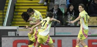 Udinese-Juventus 0-2, autogol di Okoye e rete di Savona