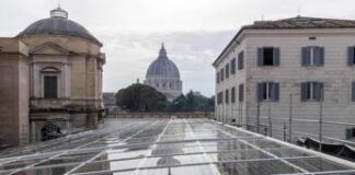 Acea e governatorato della città del Vaticano inaugurano nuova vetrata fotovoltaica musei vaticani