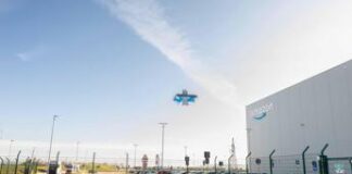 Amazon, successo per 1° volo di prova consegne con droni a San Salvo in Abruzzo