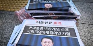 Corea del Sud, chiesto l’impeachment per il presidente Yoon