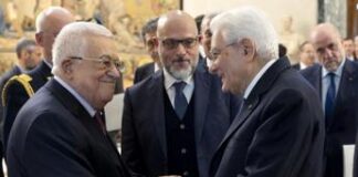 Mattarella riceve Mahmoud Abbas: “Subito due Stati due popoli”