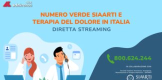 Numero verde Siaarti e terapia del dolore in Italia – Diretta il 18 dicembre dalle 11
