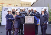 Fiera di Vicenza, la soddisfazione di Nardin e Possamai per la prima pietra del nuovo padiglione La posa della prima pietra del nuovo padiglione della fiera di vicenza