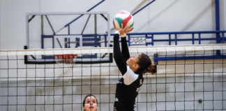 Serie B1 femminile, la Volksbank Vicenza Volley brilla sotto l’albero: netto 3-0 contro Smapiù Arena Volksbank Vicenza Volley vs Smapiù Arena, una fase di gioco (foto Marangoni)