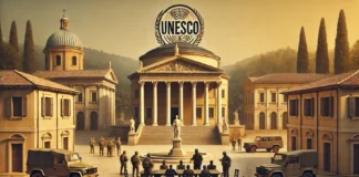 Sito Unesco di Vicenza e allarmi Charlie: richiesto piano gestione rischi e più attenzione al patrimonio mondiale, sollecitato Possamai Sito Unesco di Vicenza e allarmi Charlie (immagine ViPiu.it generata con AI)