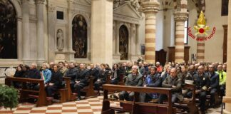 Anche a Vicenza i vigili del Fuoco hanno celebrato Santa Barbara La messa ha dato il via alla celebrazione di Santa Barbara, Patrona dei Vigili del fuoco