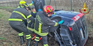 Incidenti nel Vicentino. Cornedo, auto si rovescia, un ferito. Sarcedo, scontro tra vettura e autocarro, conducenti illesi Auto rovesciata a Cornedo vicentino