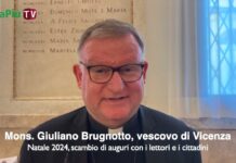 Scambio di auguri di Natale 2024 con Mons. Giuliano Brugnotto, vescovo di Vicenza, e i cittadini e lettori di Vipiu.it e VicenzaPiù Viva Mons. Giuliano Brugnotto, vescovo di Vicenza, scambio di auguri di Natale 2024