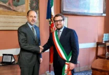 Il questore Dario Sallustio ricevuto dal sindaco Possamai per i saluti di commiato sallustio