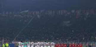 Agroppi, paura fischi in Supercoppa: cancellato minuto di silenzio