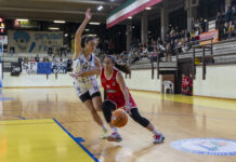 Basket femminile, serie A2. Velcofin Interlocks Vicenza affronta Bolzano per l’aggancio all’ottavo posto Alice Peserico in azione durante Umbertide - Velcofin Interlocks Vicenza