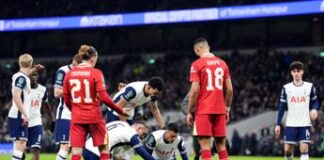 Bentancur, allarme in Tottenham-Liverpool: crolla a terra da solo