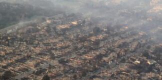 Incendio Los Angeles, la devastazione ripresa dal drone – Video