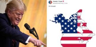 ‘Oh Canada!’, Trump rilancia e pubblica mappa con Paese sotto bandiera Usa