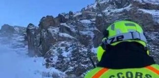 Valanga sulla Marmolada, soccorso sciatore