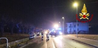 Incidente stradale nella notte a Marostica: 6 feriti. Intervento dei vigili del fuoco incidente stradale marostica