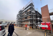 Istituto Montagna, sopralluogo al cantiere: si lavora agli impianti della nuova palazzina. Lavori conclusi entro l’estate istituto montagna sopralluogo al cantiere