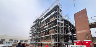 Istituto Montagna, sopralluogo al cantiere: si lavora agli impianti della nuova palazzina. Lavori conclusi entro l’estate istituto montagna sopralluogo al cantiere