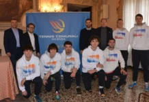Tennis Comunali Vicenza conquista la serie A1: la squadra capitanata da Enrico Zen accolta a Palazzo Trissino tennis comunali vicenza