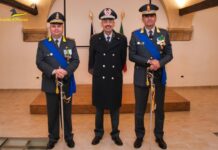 Guardia di Finanza di Vicenza, questa mattina il passaggio di consegne tra il Col. Cosmo Virgilio e il Ten.Col. Giuseppe Bovenzi guardia di finanza passaggio di consegne tra il col Cosmo Virgilio e il ten.Col. Giuseppe Bovenzi