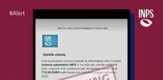 Alert Inps sui social: “Non cliccate su pagina dedicata e non fornite nessun dato”