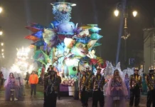 Carnevale a Vicenza: carri allegorici illuminati sfilano il 22 febbraio, festa di pomeriggio tra musica, maschere e divertimento per grandi e piccoli Carnevale a Vicenza
