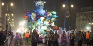 Carnevale a Vicenza: carri allegorici illuminati sfilano il 22 febbraio, festa di pomeriggio tra musica, maschere e divertimento per grandi e piccoli Carnevale a Vicenza