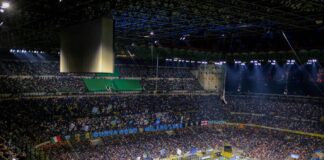 Inter e Napoli grande testa a testa, Milan e Atalanta fuori dalla Champions Inter e Napoli grande testa a testa (nella foto stadio di S. Siro)