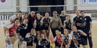Serie B femminile, la Volksbank Vicenza Volley si riscatta prontamente: 3-0 all’Eagles Vergati L'esultanza della Volksbank Vicenza Volley