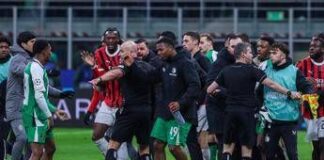 Milan-Feyenoord, scintille e rissa al fischio finale – Video