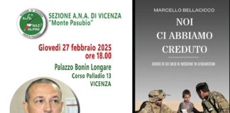 Presentazione vicentina del libro del gen. Marcello Bellacicco “Noi ci abbiamo creduto”, sulla missione italiana in Afghanistan presentazione libro bellacicco