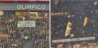 “Roccaraso libera”, lo striscione in Curva Sud per Roma-Napoli