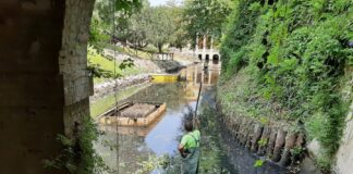 Roggia Seriola al Giardino Salvi di Vicenza, Amcps interviene per manutenzione e pulizia ma roggia non la Seriola… non c’è più Roggia Seriola al Giardino Salvi: manutenzione e pulizia in corso da parte di AMCPS Vicenza