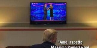 Sanremo in uno scatto, la vignetta di Osho: per chi tifa Trump?