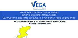 Morti sul lavoro. Veneto chiude il 2024 in zona bianca, tra le regioni più sicure d’Italia, ma i numero sono drammatici statistiche morti sul lavoro