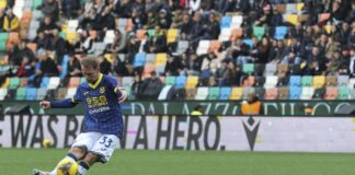 Il Verona vince a Udine, decide una punizione di Duda