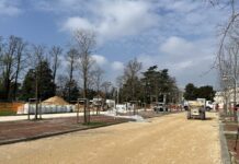 Campo Marzo, Lumen Garden: un chiosco nell’area recintata verso il parco dell’Ippodromo campo marzo lavori Lumen Garden