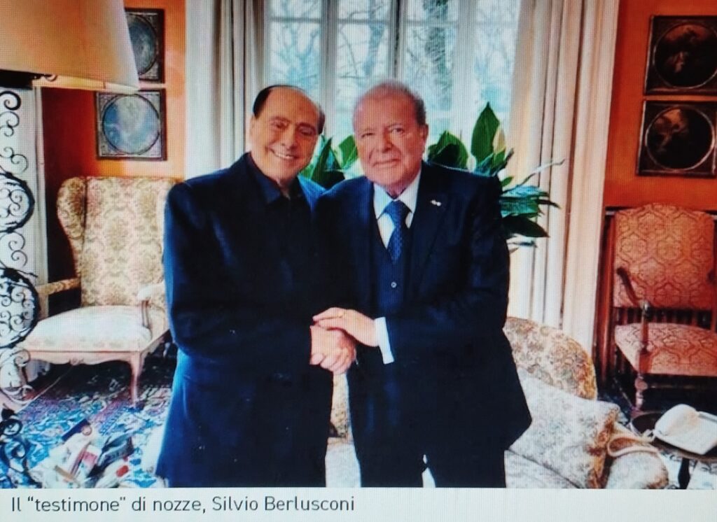 Enrico Hüllweck con Silvio Berlusconi