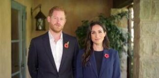 Harry di nuovo ‘in panchina’, ogni tanto sullo sfondo della nuova serie di Meghan