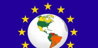 Trump, Mercosur e il nuovo ordine commerciale: per l’Europa (parassita?) gli USA (inaffidabili?) possono non essere più indispensabili In giallo Canada e Messico, Paesi dell’area Nafta. In arancione i Paesi del Mercosur (con il Venezuela sospeso). L’Ue del commercio può mettere in un angolo gli Stati Uniti