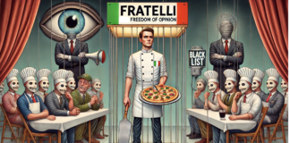 La Polizia locale di Bassano torna autonoma, FdI bacchetta Naclerio reo di “lesa disciplina di partito”: «la linea è una e una sola!». Javol!? Nicolò Naclerio, un "Fratello" in gabbia (immagine costruita con l'aiuto della Intelligenza... artificiale)